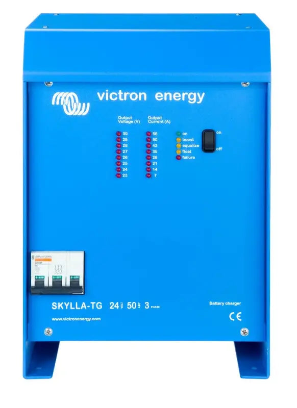 Skylla TG Charger featuring Victron Energy SPV 12kWh Solar Inverter with two outputs
