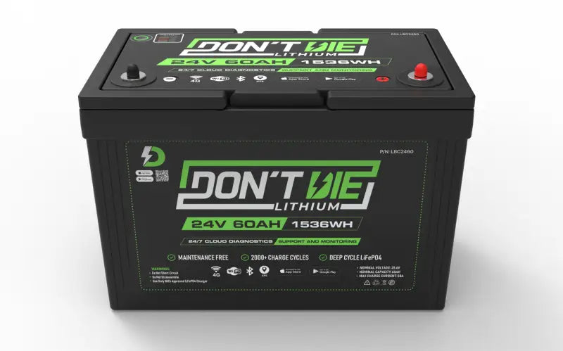 24V 60AH Lithium Ion Battery with a durable 12V 150AH done battery featured