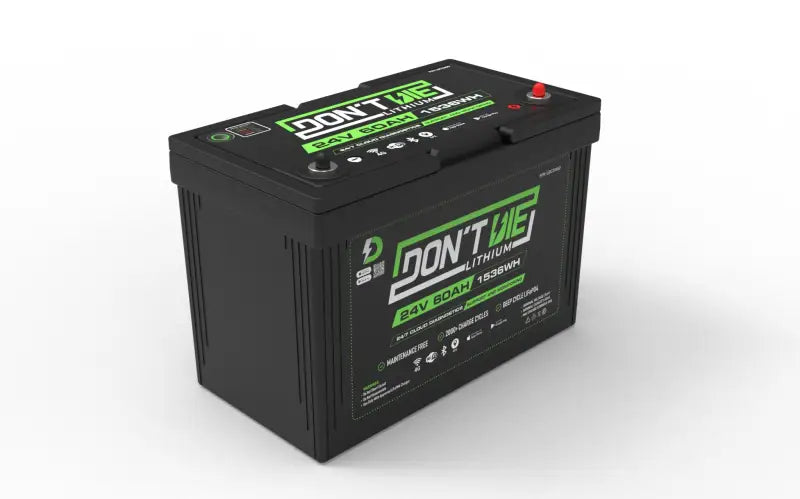 24V 60AH lithium ion battery with DONN-M Battery 12V - 12AH module featured.