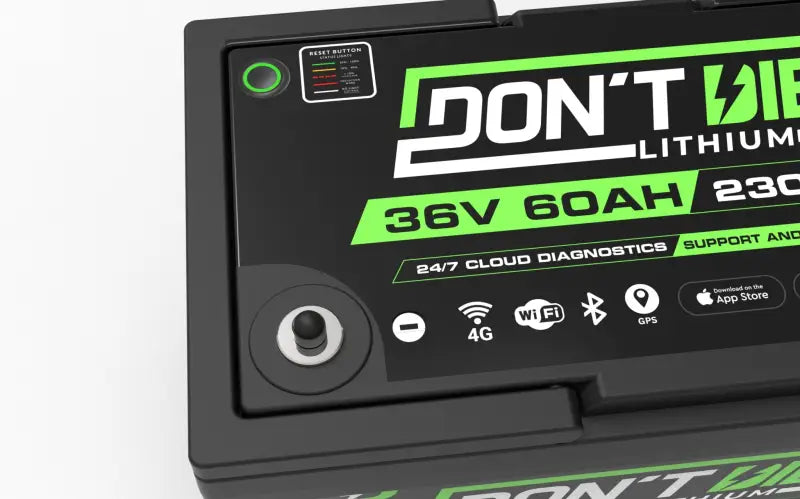 36V 60AH lithium ion battery with Dont D-Line 3.0-4.0 AHT charger.