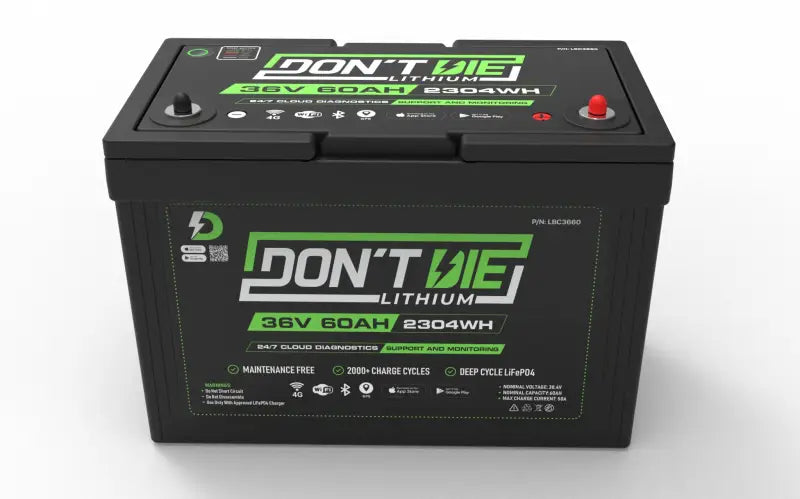 36V 60AH Lithium Ion Battery with durable 12V 12AH done lithium battery featured.