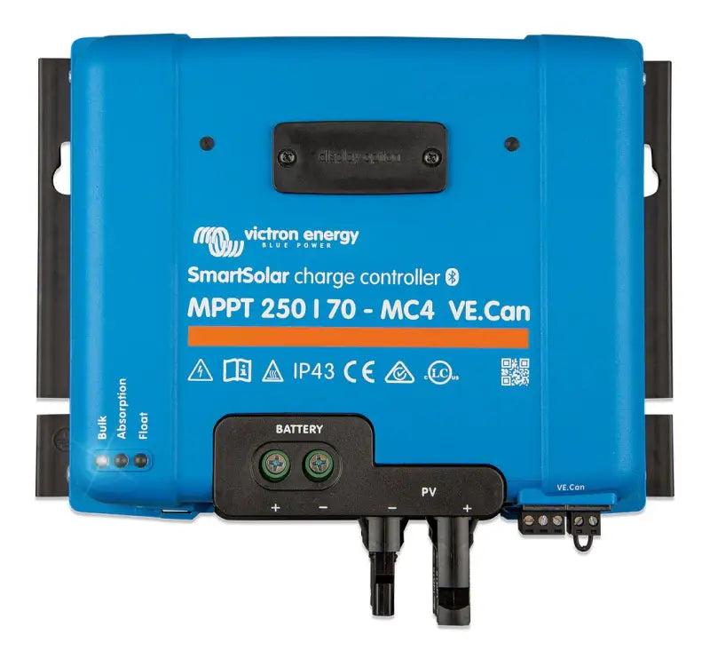 SmartSolar MPPT 150/70 - 250/100 VE.Can controller with mc4 connectors