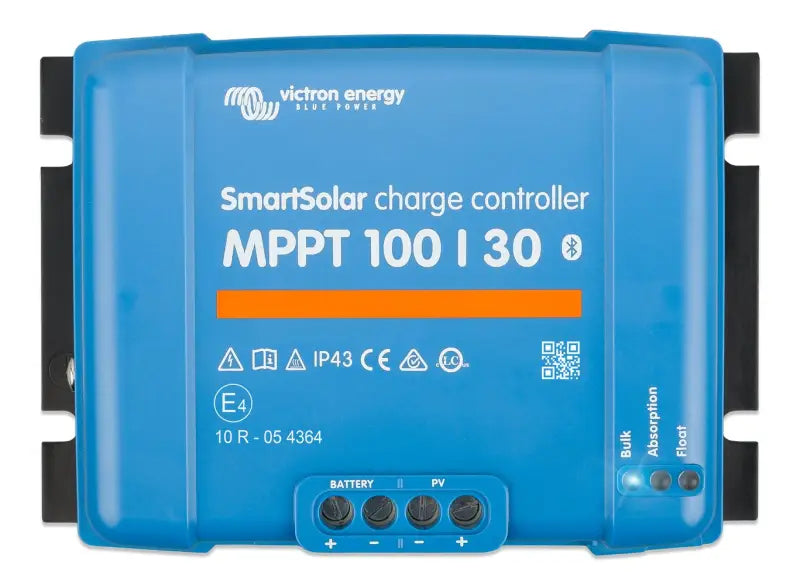 SmartSolar MPPT 100/30 charge controller by Victron Energy on display