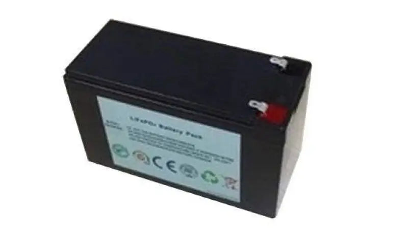 12V 7.5Ah lithium ion battery with red button on side