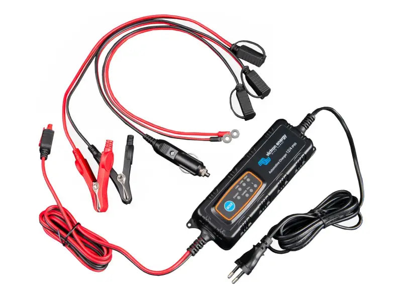 Automotive IP65 Charger connected to cable for lithium batteries