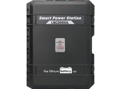 "Image of the LBC2000iL portable power station. The device features a compact and durable design with dimensions of 575 x 421 x 287 mm and a weight of 36 kg. It is equipped with a high-performance LiFePO4 battery, offering a capacity of 2048Wh and a cycle life of over 2000 cycles. The power station supports multiple charging options, including AC wall outlet, solar, car, wind, and DC quick charging. It provides a pure-sine wave AC output with a rated power of 2000VA and a peak power of 4000VA. The device includes various DC outputs such as a cigarette lighter, 5.5mm port, USB, and Type C port, making it suitable for powering a wide range of devices."
