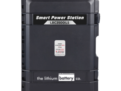 "Image of the LBC3500iL portable power station. The device features a compact and durable design with dimensions of 575 x 421 x 387 mm and a weight of 51 kg. It is equipped with a high-performance LiFePO4 battery, offering a capacity of 3840Wh and a cycle life of over 2000 cycles. The power station supports multiple charging options, including AC wall outlet, solar, car, wind, and DC quick charging. It provides a pure-sine wave AC output with a rated power of 3000VA and a peak power of 6000VA. The device includes various DC outputs such as a cigarette lighter, 5.5mm port, USB, and Type C port, making it suitable for powering a wide range of devices."