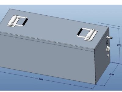 "25.6V 100Ah LFP Battery - Showcasing high capacity and stable energy output, perfect for renewable energy systems, highlighting efficient design and long cycle life."