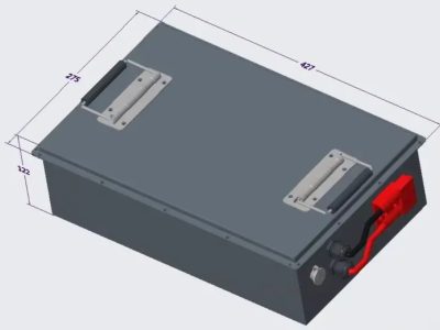 "25.6V 105Ah Lithium Ion Battery - Showcasing efficient power storage and compact design, perfect for portable energy solutions, highlighting fast charging and lightweight construction."
