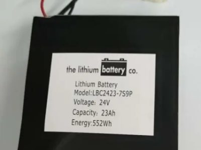 "25.6V 23Ah Lithium Ion Battery with BMS - Showcasing integrated battery management system and high capacity, perfect for energy storage systems, highlighting safety features and efficient power delivery."