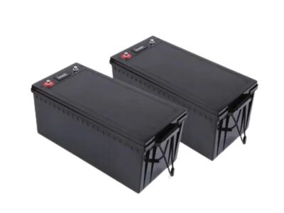 "12.8V 200Ah Lithium Deep Cycle RV Battery - Showcasing deep cycle capability and high energy capacity, perfect for recreational vehicles, highlighting lightweight construction and long-lasting durability."