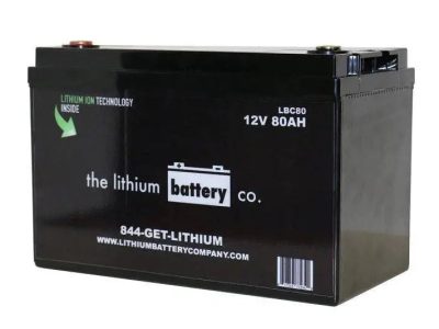 12V 80Ah Lithium-Ion Battery - Showcasing lightweight design and fast charging, perfect for backup power and marine use, highlighting durability and efficiency.