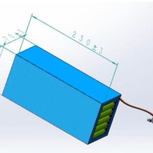 "11.1V 62.4Ah NCM Battery Pack - Showcasing high capacity and advanced energy management, perfect for electric vehicles, highlighting compact design and extended lifespan."