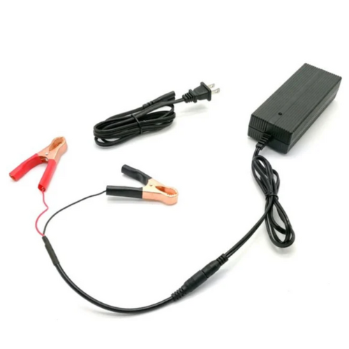 The 29.2V 2A Lithium Battery Charger for LiFePO4 is designed for charging 24V LiFePO4 batteries. It provides a steady 2A current, ensuring safe and efficient charging while maintaining the battery's health and longevity. This charger often includes safety features like overcharge protection and temperature regulation.