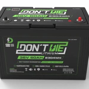 "38.4V 60Ah Lithium Ion Battery with App Integration - Showcasing smart monitoring and efficient energy use, perfect for portable power stations, highlighting user-friendly app control and detailed performance tracking."