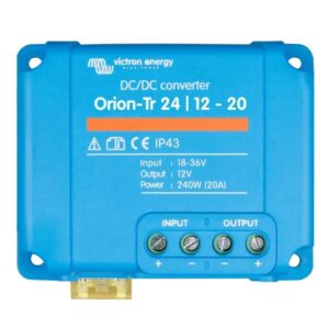 High Efficiency Orion-Tr DC-DC Converters with IP43 for Lithium Batteries