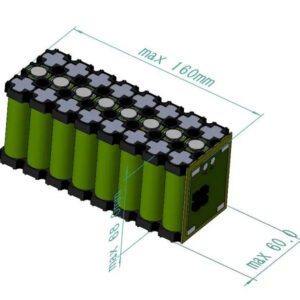 "11.1V 24Ah NCM Battery Pack - Showcasing compact size and high efficiency, perfect for portable electronics, highlighting lightweight design and reliable power delivery."