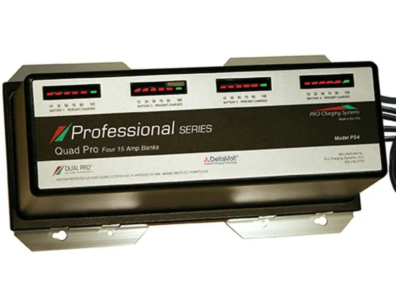 Dual Pro PS4 Marine Grade 4-Bank Lithium Battery Charger | Lithium Battery Company