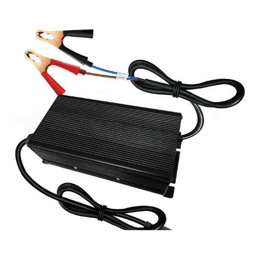 The 29.2V 6A Lithium Ion Charger for LiFePO4 is designed for charging 24V LiFePO4 batteries efficiently, providing a 6A current output. It typically includes safety features like overcharge protection and temperature regulation, ensuring reliable and safe operation.
