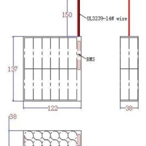 12.8V 12AH LFP Battery Pack