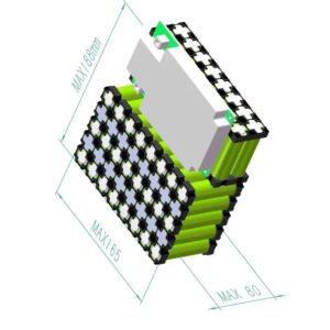 "25.6V 24Ah NCM Battery Pack - Showcasing high energy density and versatile performance, perfect for electric vehicles, highlighting compact design and rapid charging capability."