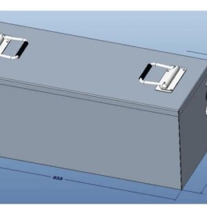 "25.6V 100Ah LFP Battery - Showcasing high capacity and stable energy output, perfect for renewable energy systems, highlighting efficient design and long cycle life."