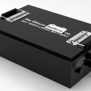 "25.6V 120Ah Lithium Battery - Showcasing excellent cold weather performance and robust durability, perfect for outdoor equipment, highlighting reliable energy output and long lifespan."