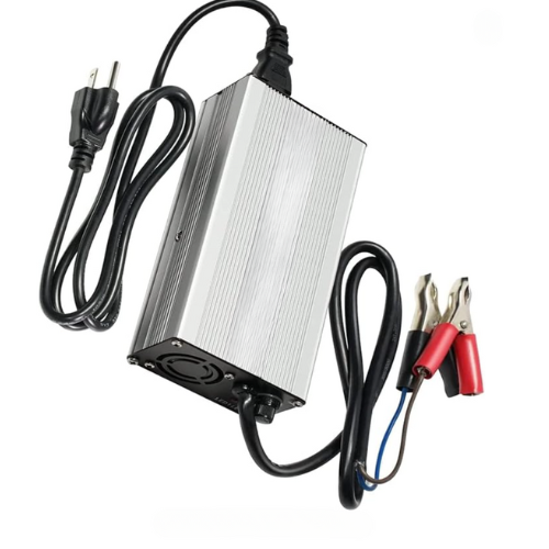 The 14.6V 15A Lithium Ion Charger for LiFePO4 is designed to efficiently charge 12V LiFePO4 batteries. It offers a high output current of 15A, ensuring rapid and reliable charging while maintaining the safety and longevity of the battery. This charger usually includes features such as temperature control, overcharge protection, and short circuit protection to ensure safe operation.