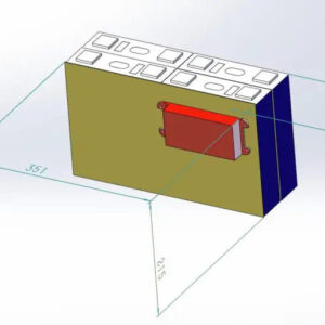 "12.8V 205Ah LFP Battery Pack - Showcasing high capacity and efficient power output, perfect for electronic devices, highlighting compact design and enhanced safety features."