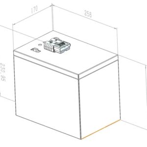 "25.6V 59Ah NCM Battery Pack - Showcasing high energy density and compact form, perfect for consumer electronics, highlighting fast recharge time and reliable performance."